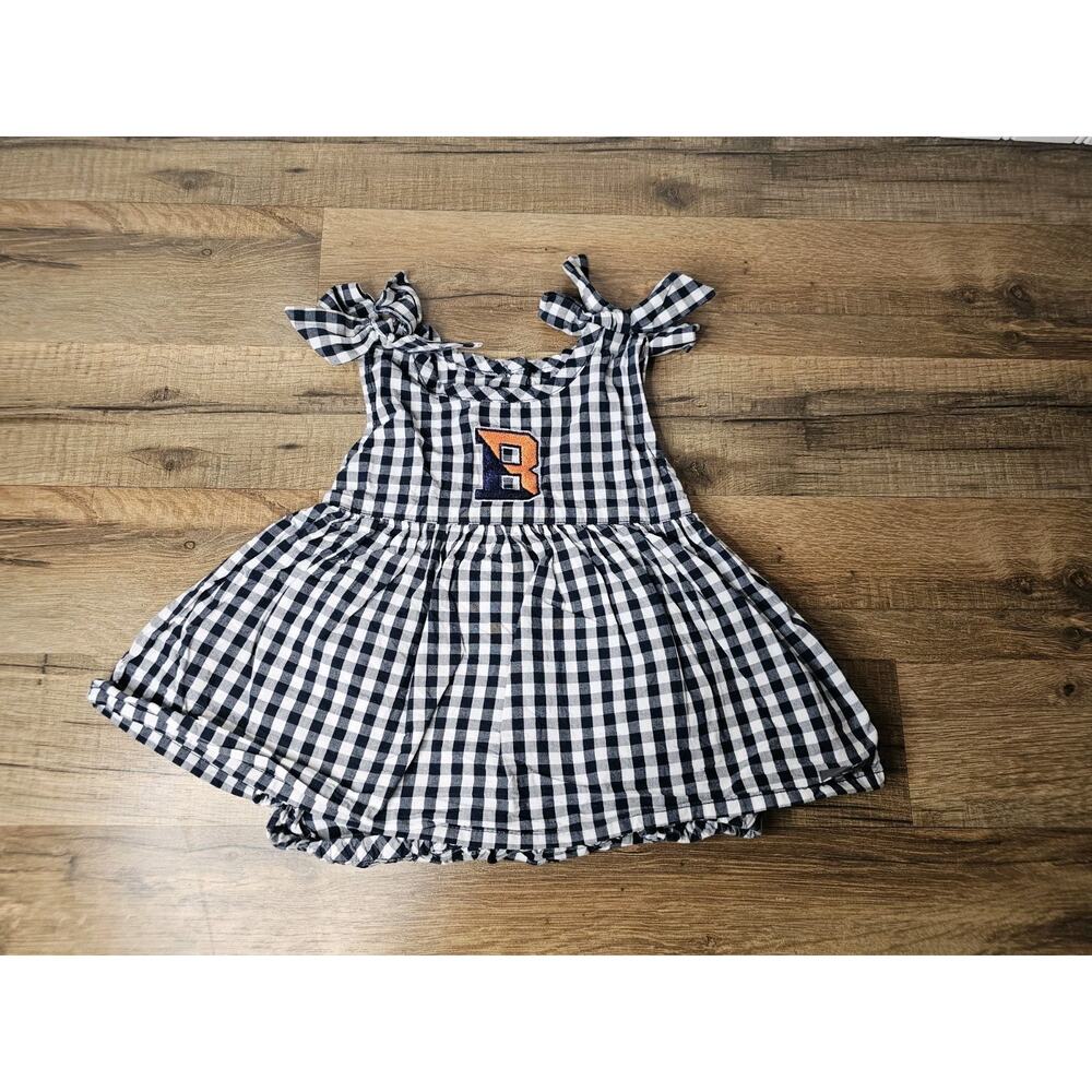 Bucknell University Gingham Seersucker Romper Baby Girl 6 Months